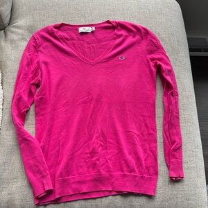 Pink v neck vineyard vines sweater